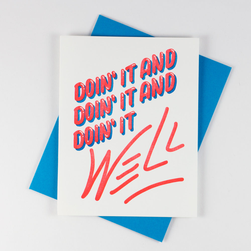 Lyric Series - Doin' It Well Card