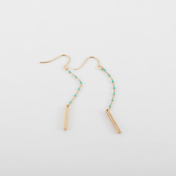 Turquoise Chain Earring