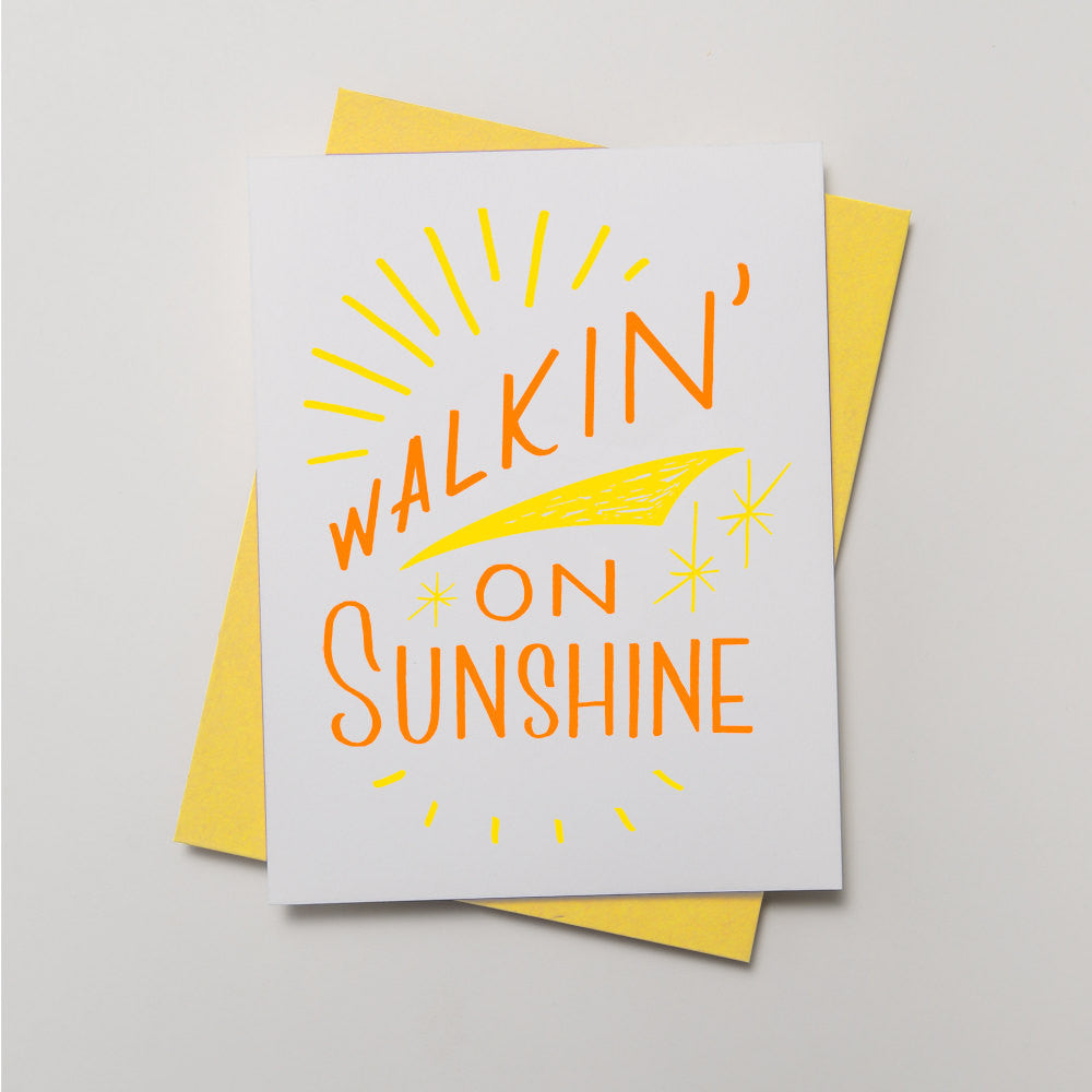 Lyric Series - Walkin' On Sunshine Card