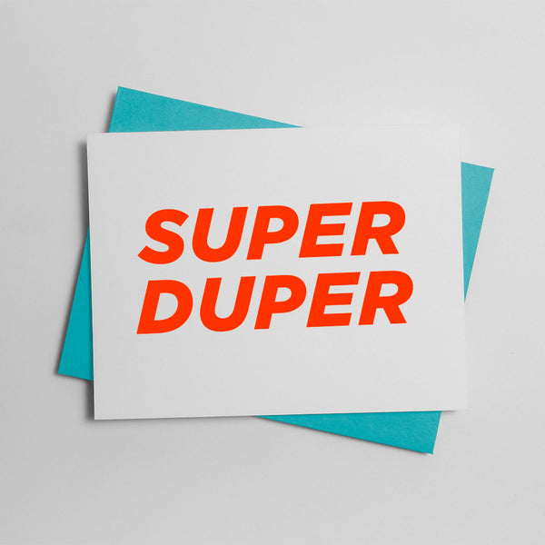 Bold Italic - Super Duper Card