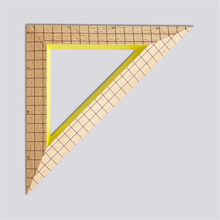 Wooden Triangle Ruler