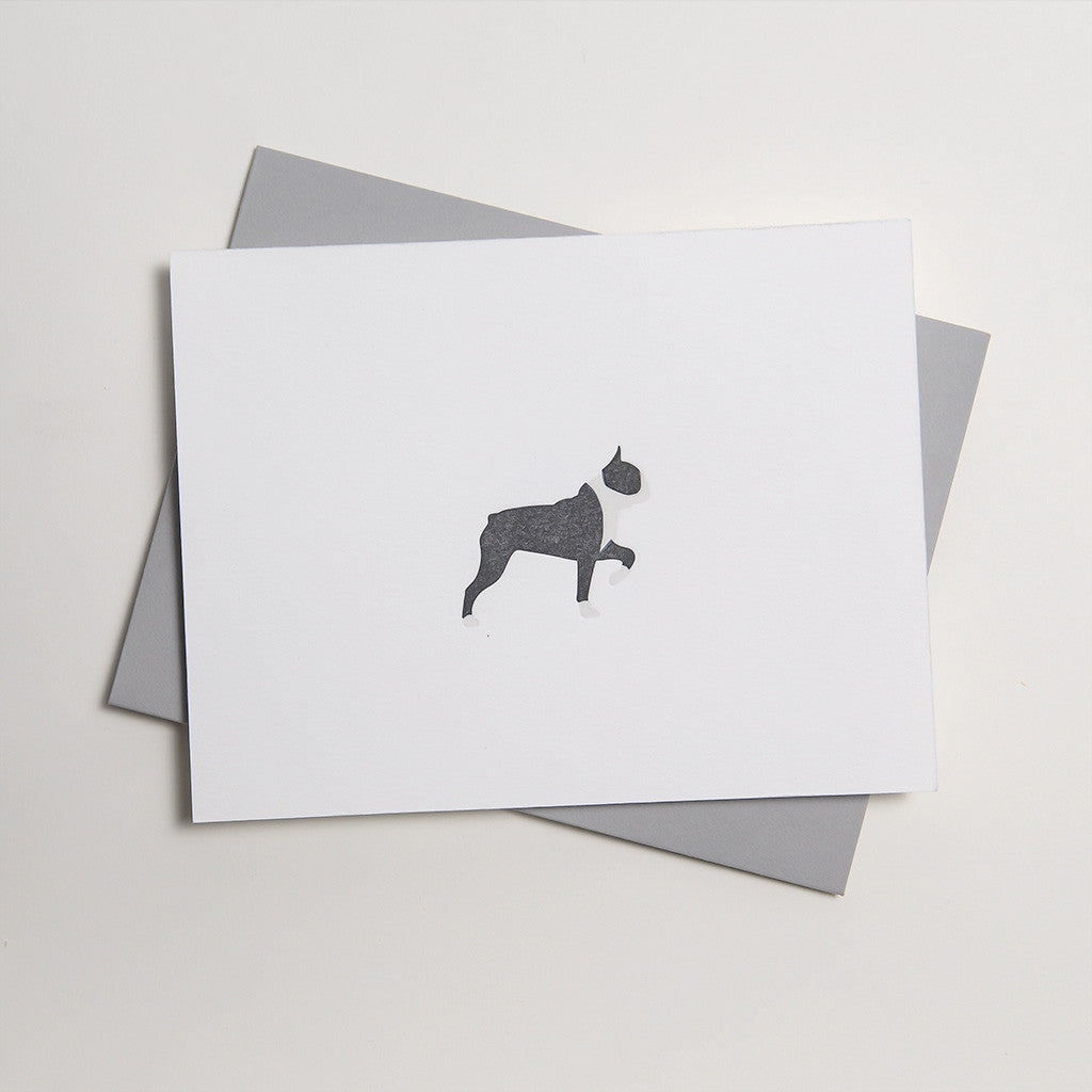 Letterpress Dog Card - Goose