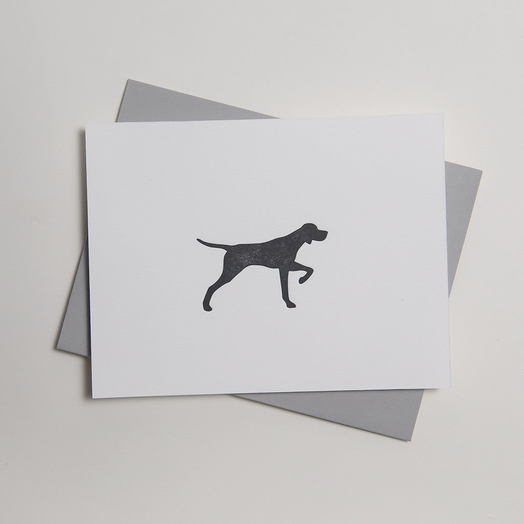 Letterpress Dog Card - Huckleberry