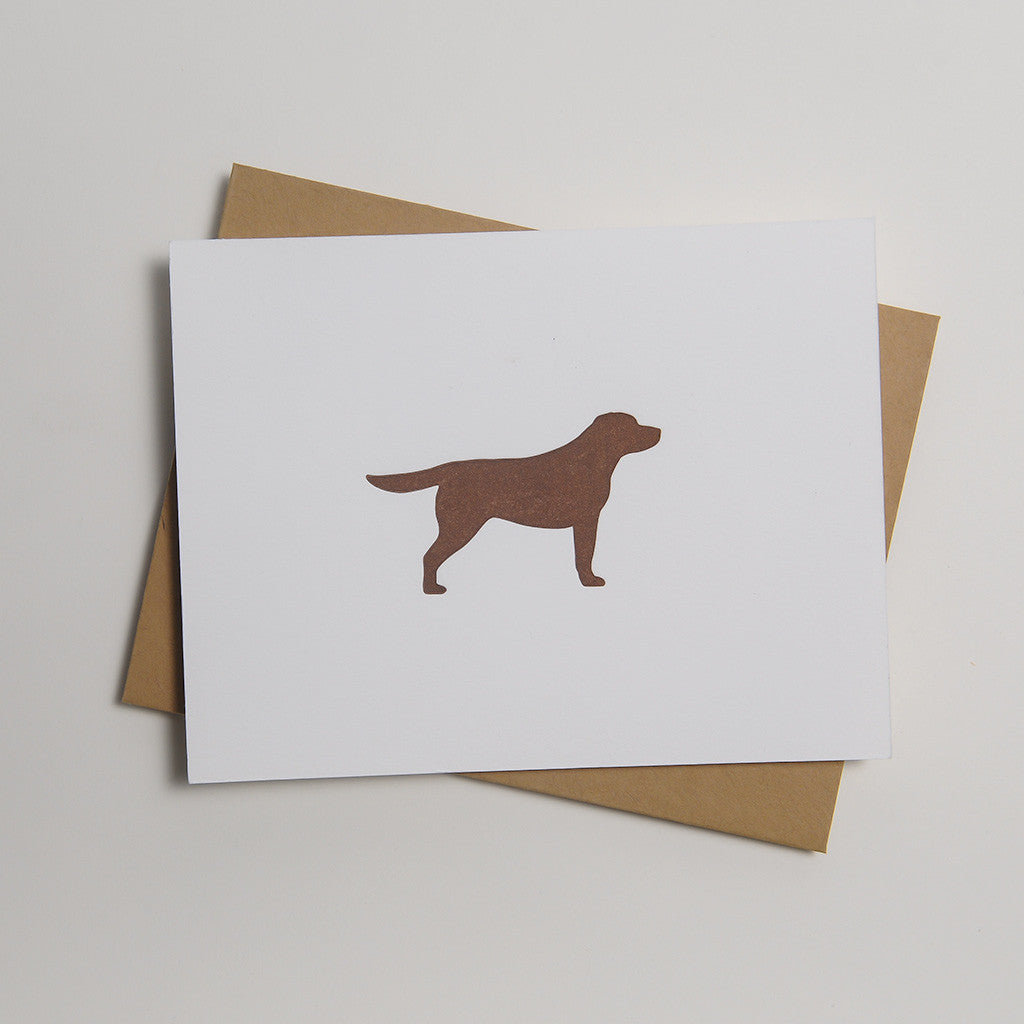 Letterpress Dog Card - Moose
