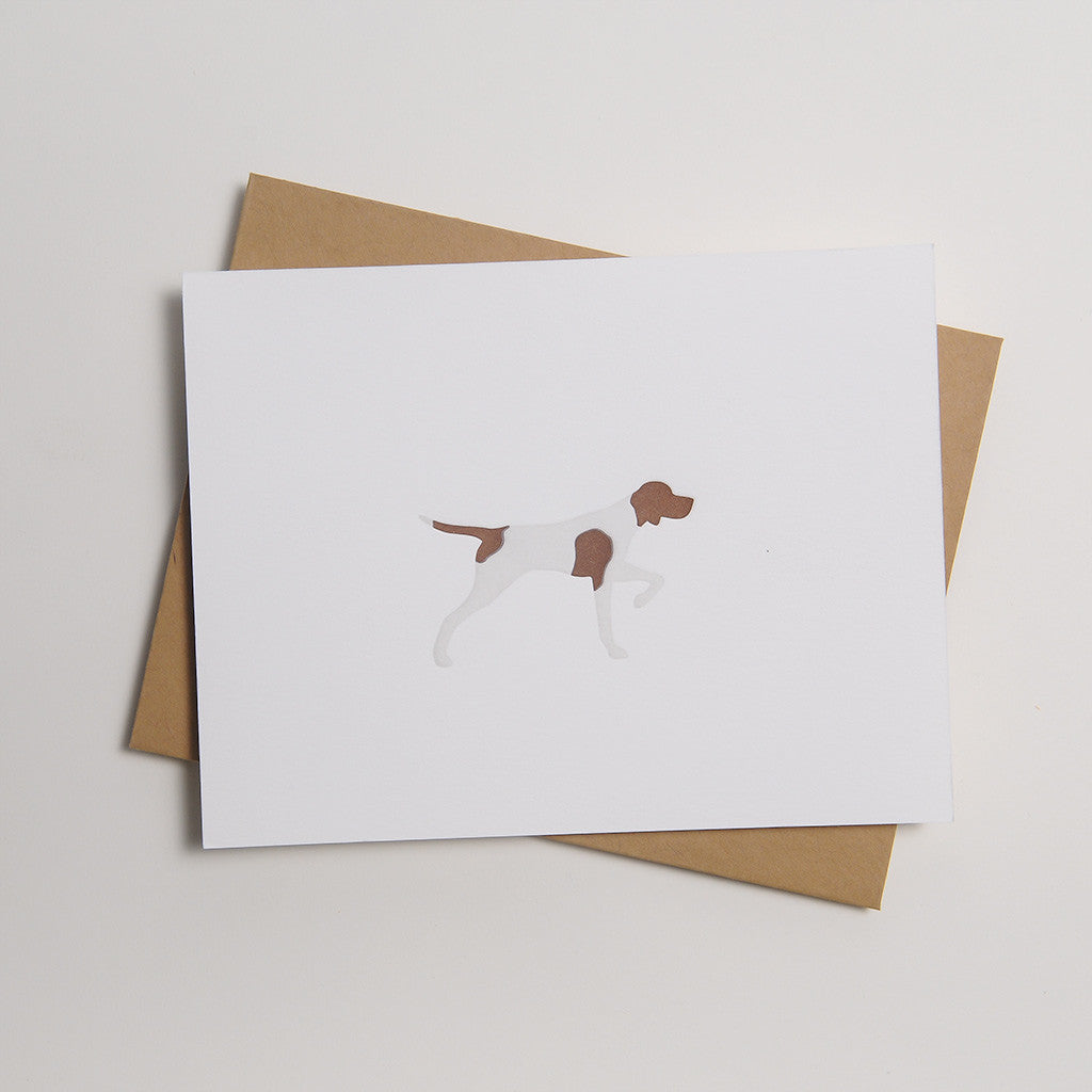 Letterpress Dog Card - Moly