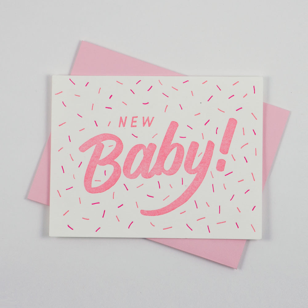 New Baby Card - Pink