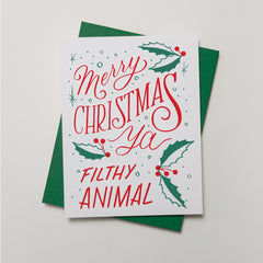 Holiday - Filthy Animal Card