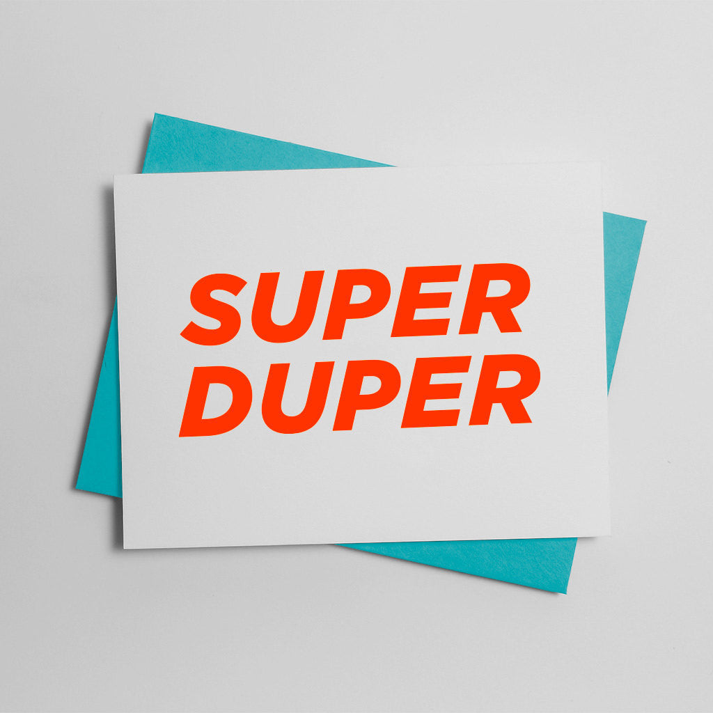 Bold Italic - Super Duper Card